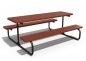 Picknicktisch Modell 113 Mahagoni RAL 9005