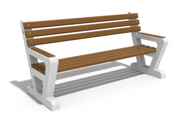 Parkbank aus Beton